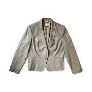 Talbots Women's Brown Blazer Jacket Coat Size 12 Wool Business Casual